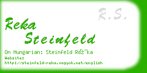reka steinfeld business card